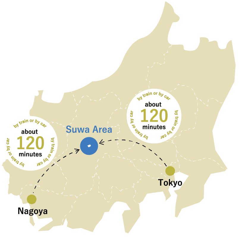 Access map to Suwa Area